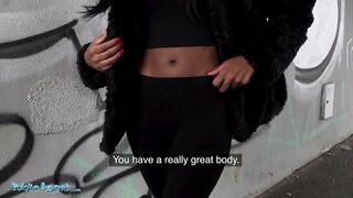 Public Agent INGGRIS Hideung Asia Rae rides nya gedé juicy burit dina dick badag pikeun tunai